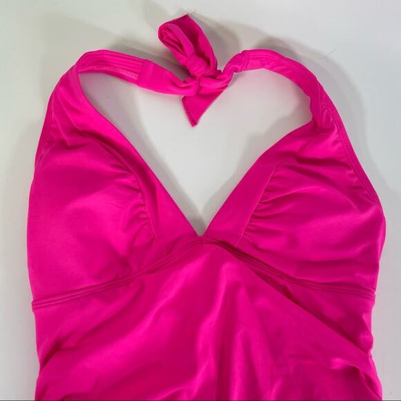 Athleta Shirrendipity Halter Tankini Pink top size XS - Picture 3 of 10